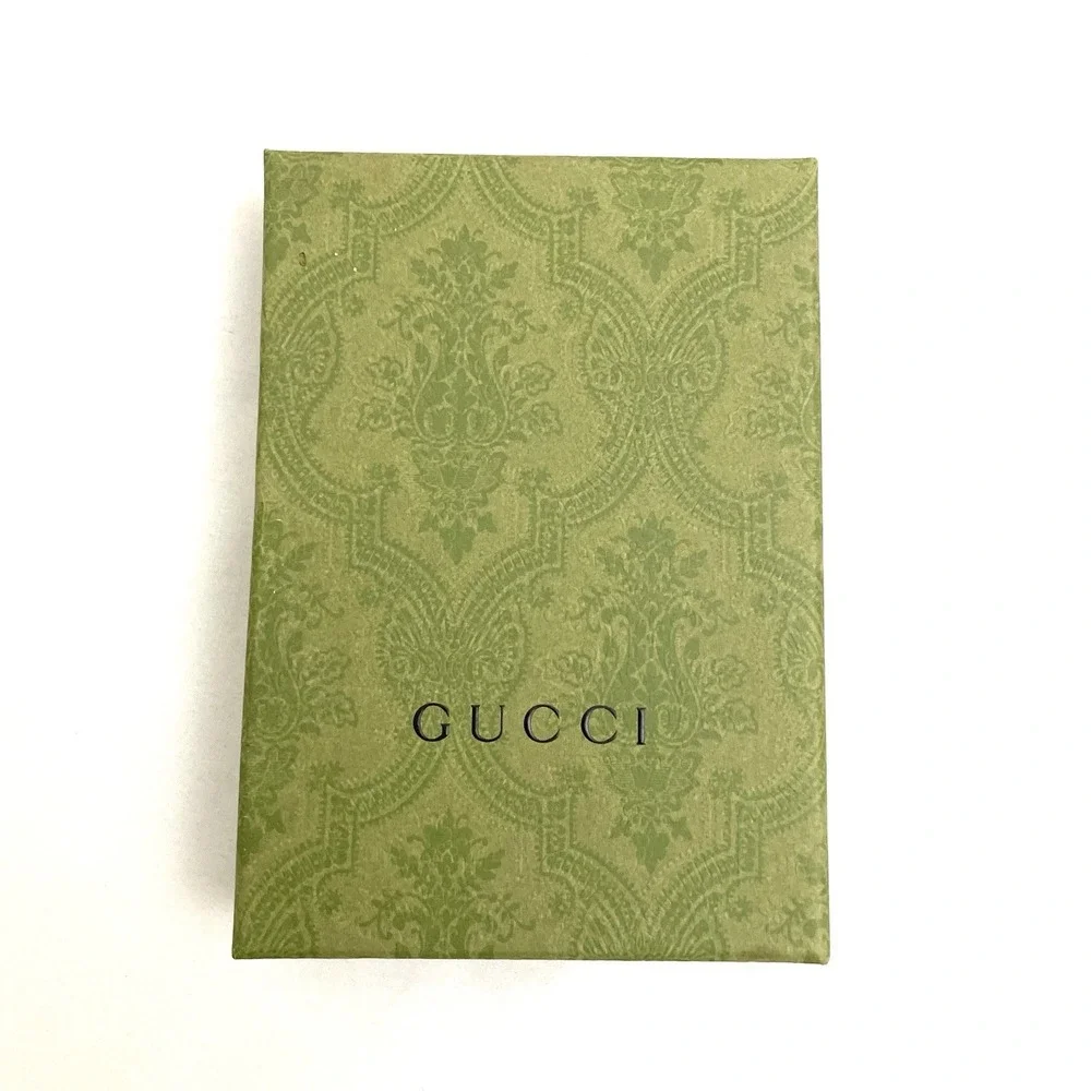 Gucci Gift Box Green Brocade Designer Luxury 6.5 x 4.5 x 1